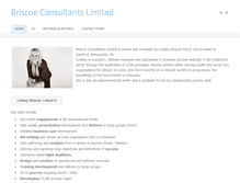 Tablet Screenshot of briscoe-consultants.com